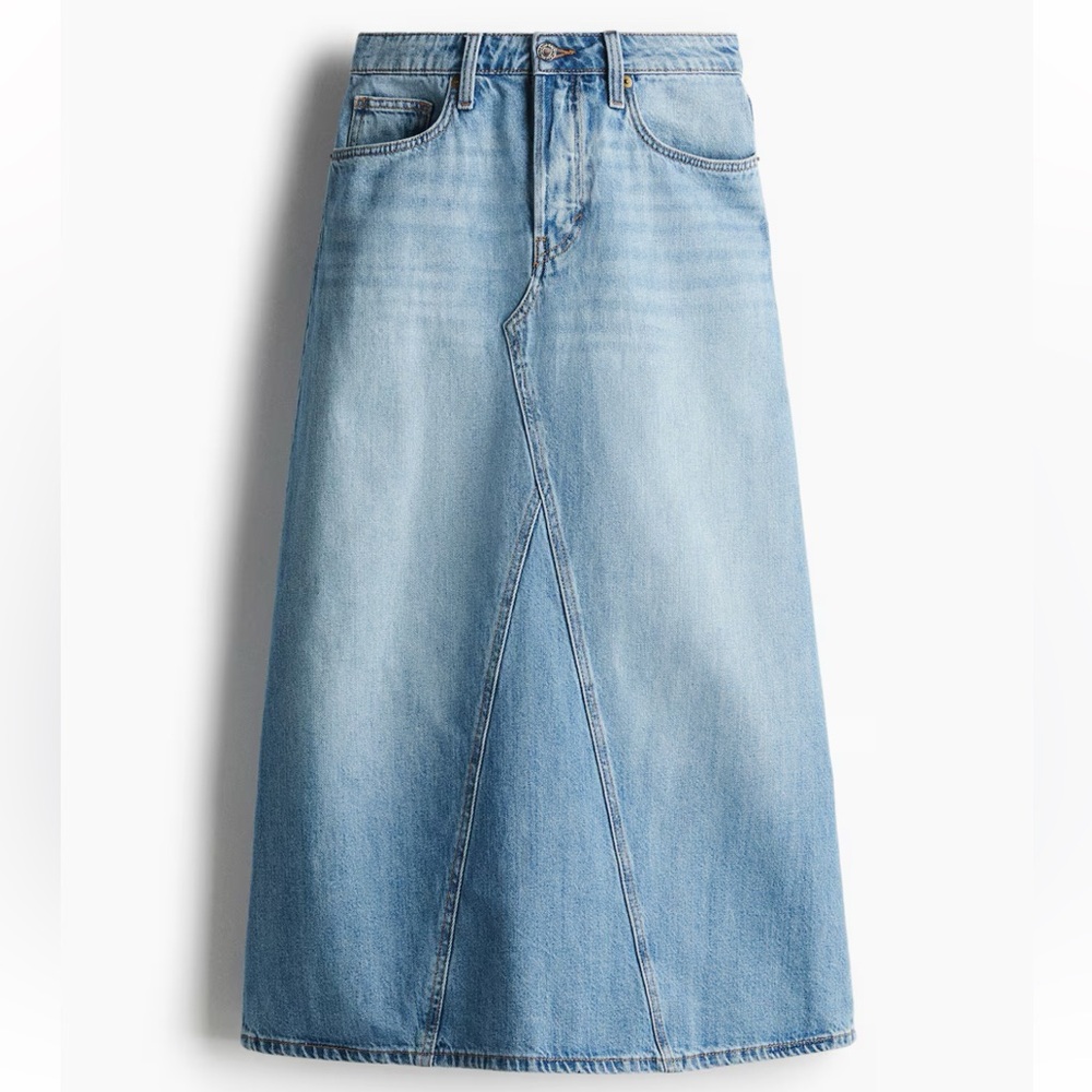 H&M Light Blue Denim Skirt